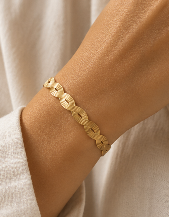 Pulsera Glamore Trenzada Gold