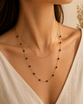 Collar Glamore Mykonos Gold & Black