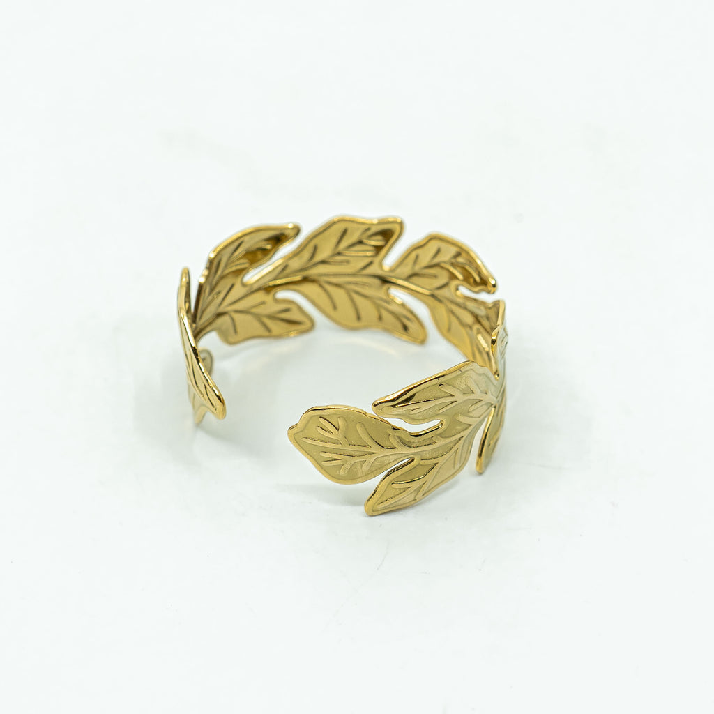 Pulsera Glamore Hojas Gold