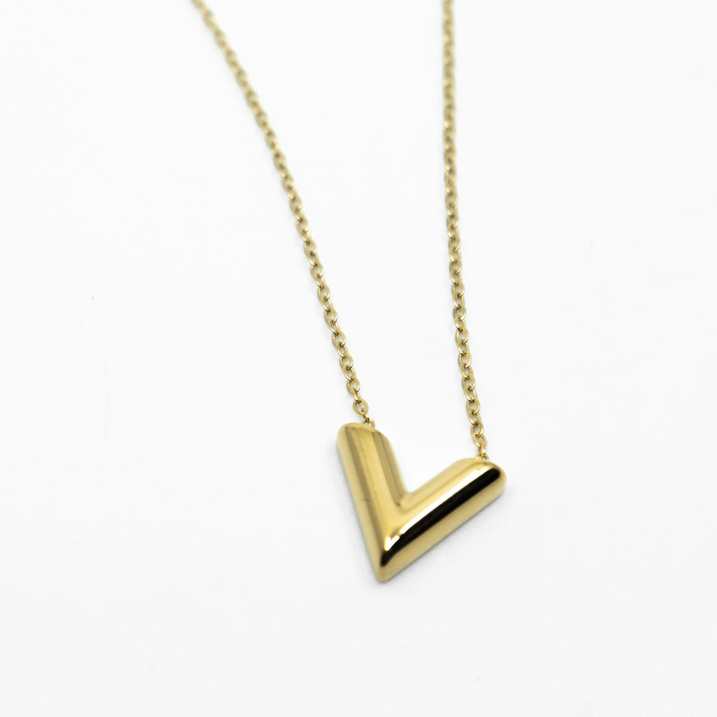 Collar Glamore en V Gold