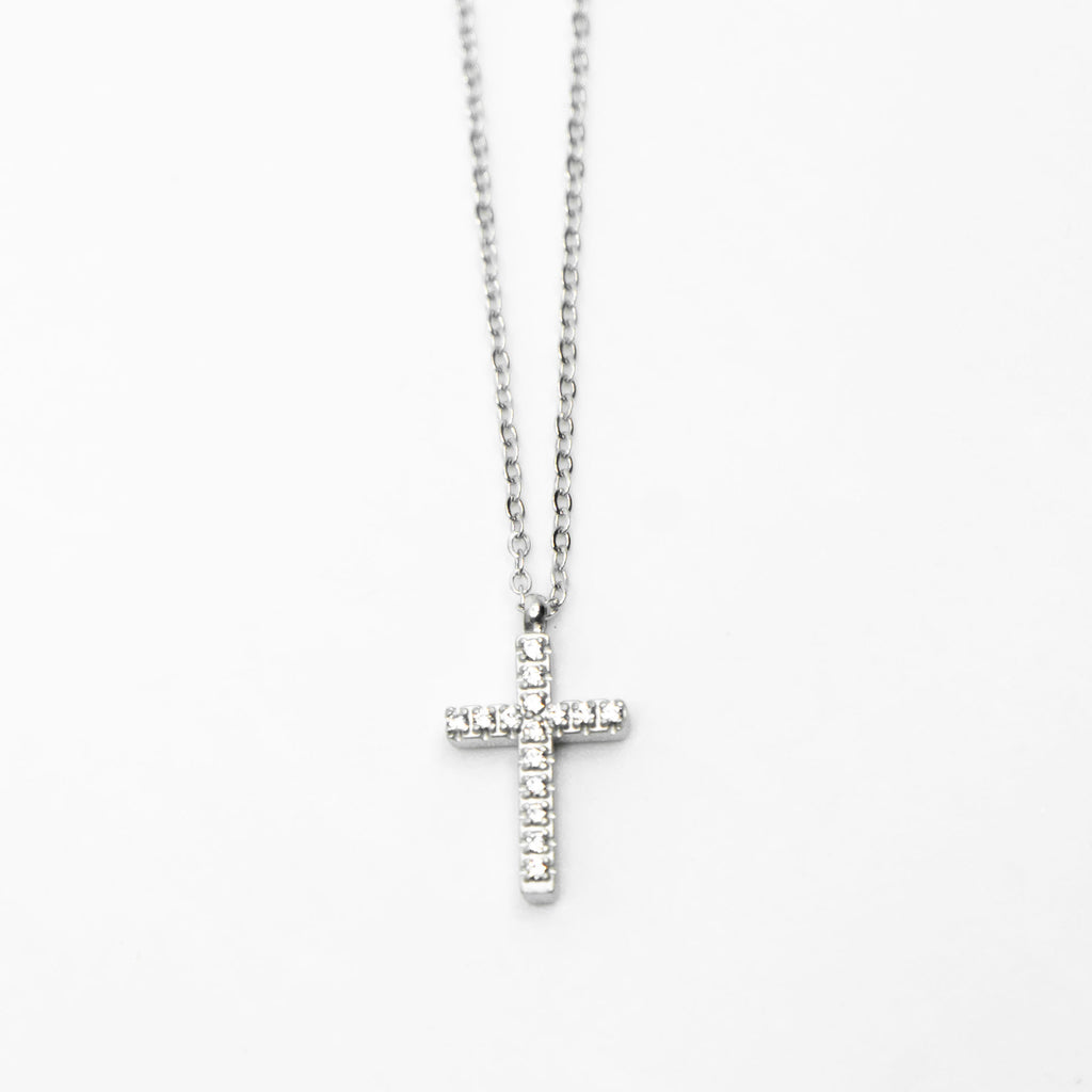 Collar Glamore Croix Silver