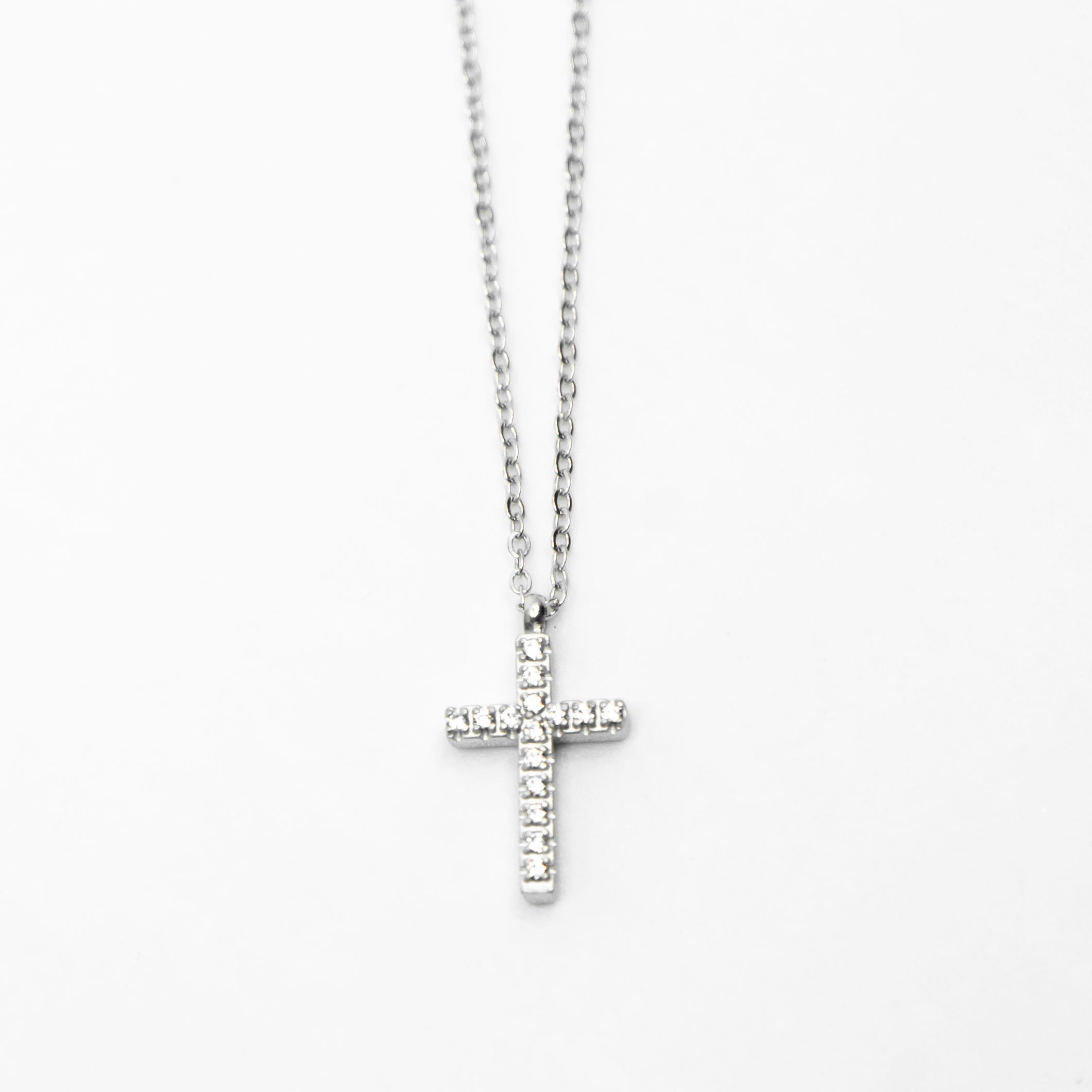 Collar Glamore Croix Silver