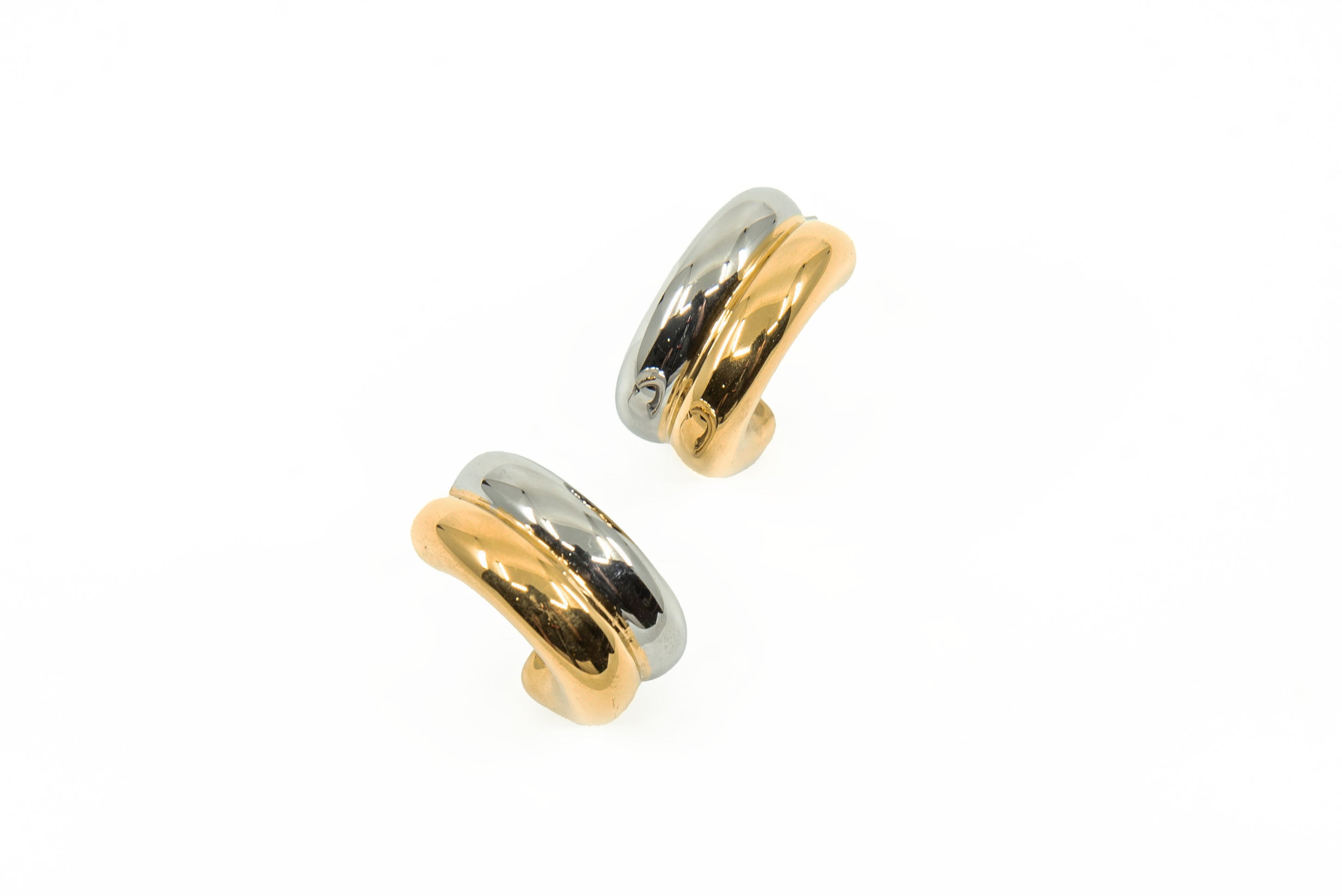 Aros Semi Argolla Dorados y Plateados