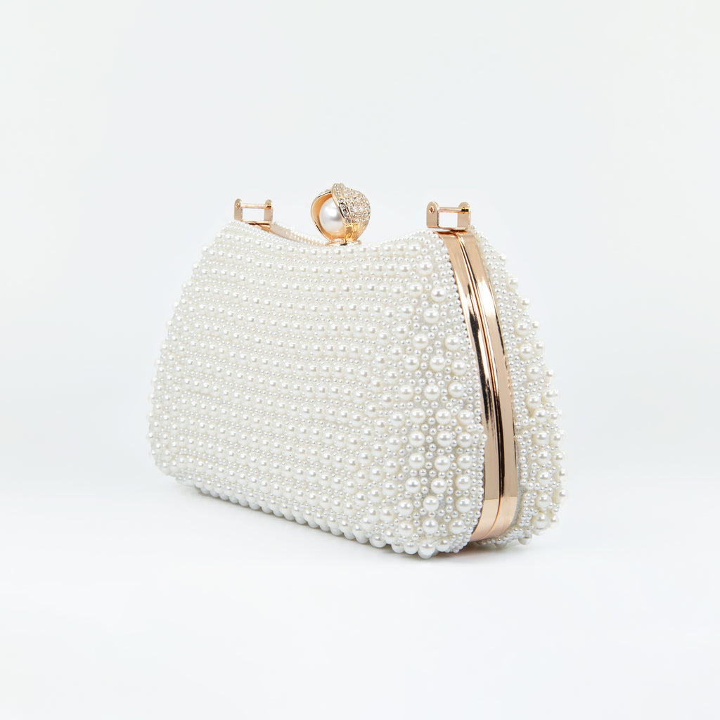 Bolso de Mano Perlas Pequeñas