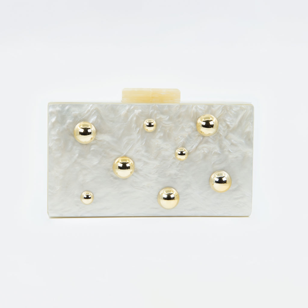 Clutch Acrílico con Tachas
