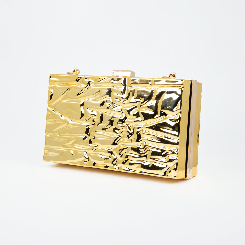 Clutch de Acrílico Efecto Agrietado