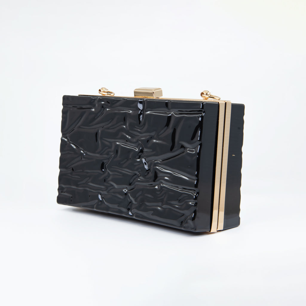 Clutch de Acrílico Efecto Agrietado