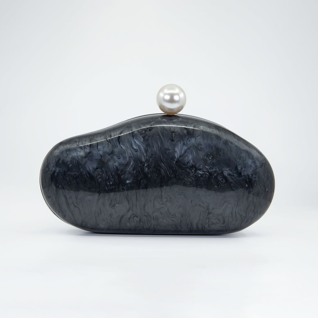 Cluch Perla Negro