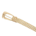 Cinto Trenzado Metal Dorado