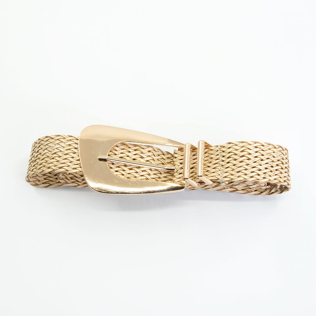 Cinto Trenzado Metal Dorado