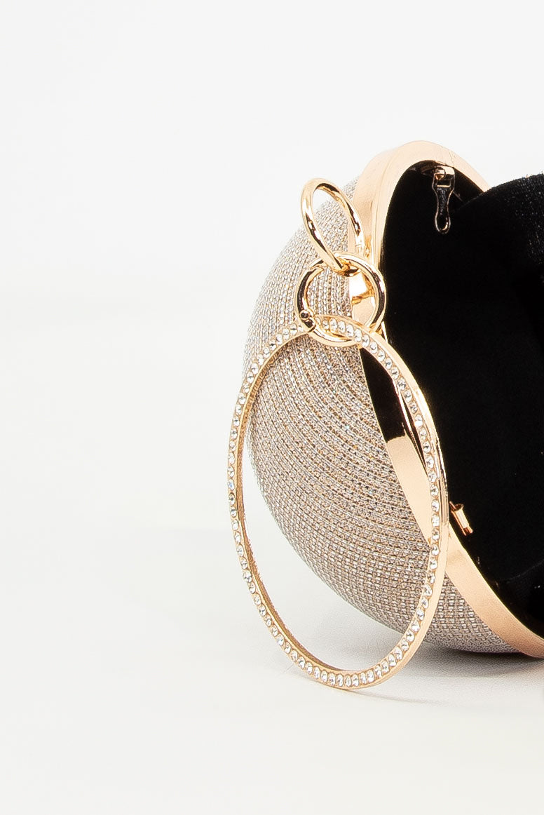Bolso Redondo Brillante