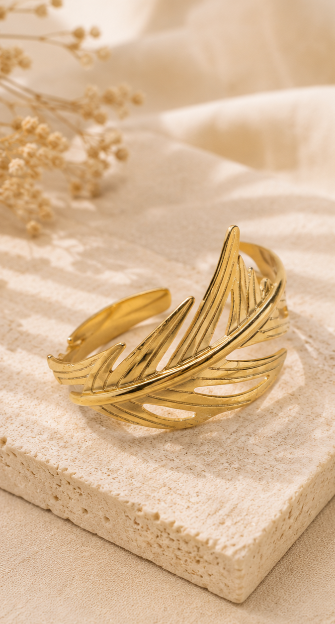 Pulsera Glamore Tree Leaf Gold