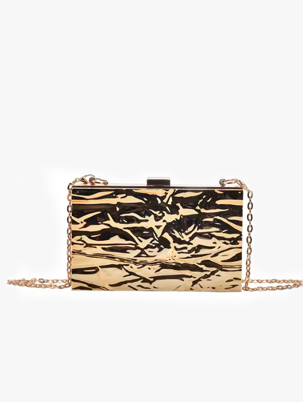 Clutch de Acrílico Efecto Agrietado