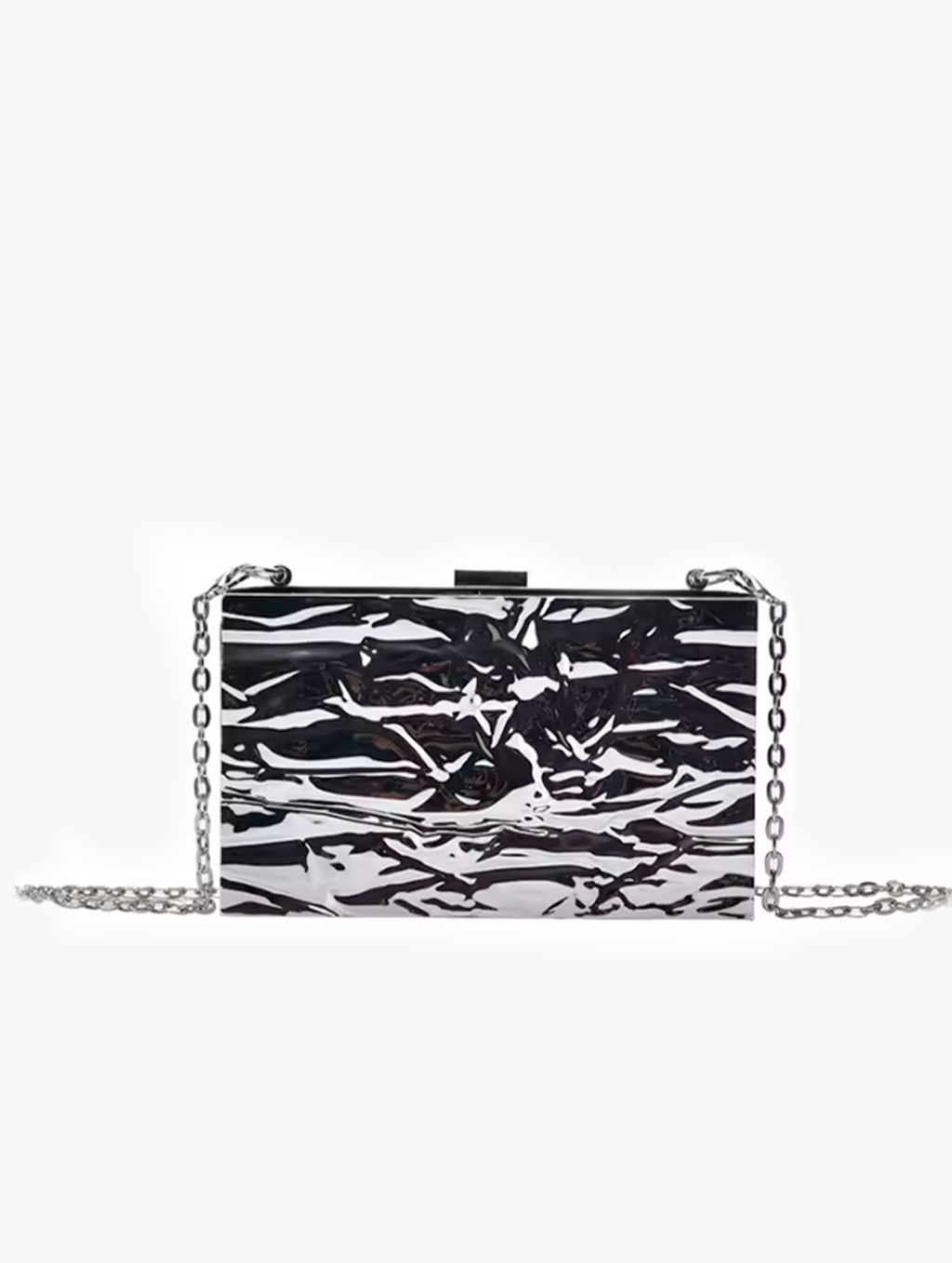 Clutch de Acrílico Efecto Agrietado